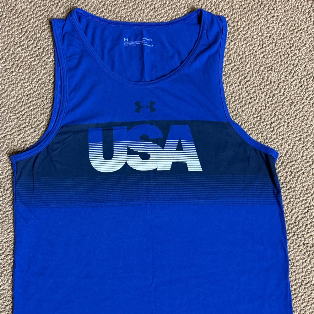 Under Armour Royal Blue USA Graphic Tank - Picture 6 of 11